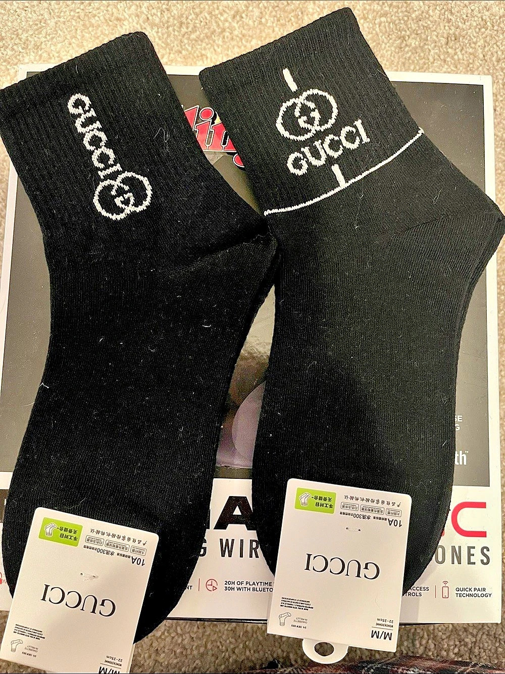 Black Socks NWT